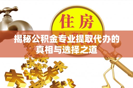 聊城揭秘公积金专业提取代办的真相与选择之道