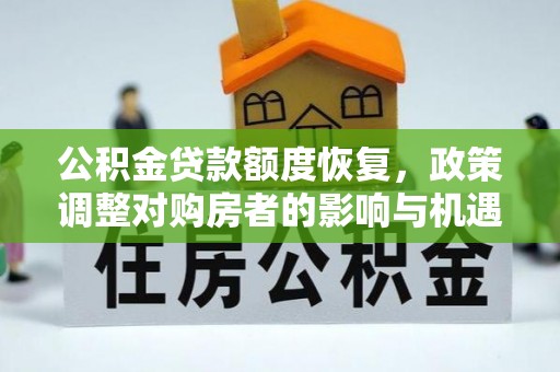 聊城公积金贷款额度恢复，政策调整对购房者的影响与机遇